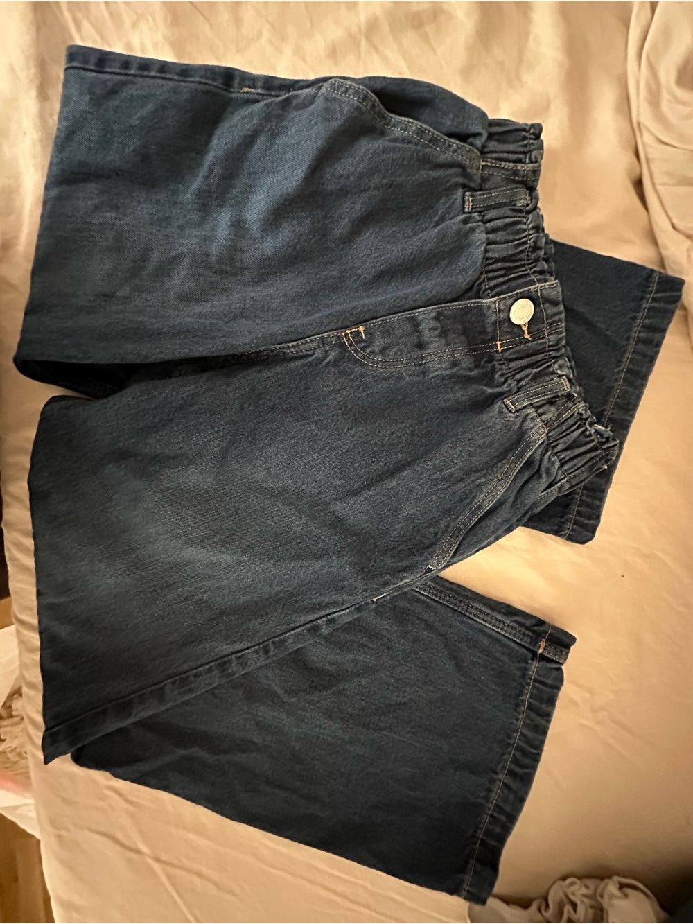 H&M Elastic-Waist Dark Blue Kid’s Jeans